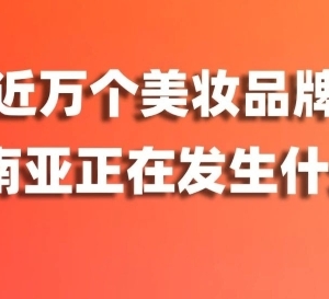 一年近万个美妆品牌消失，东南亚正在发生什么？